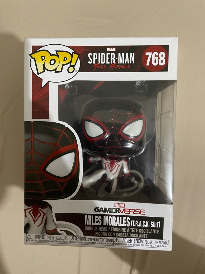 Funko Pop! Games: Spider-Man - Miles Morales - Miles in Track Suit Vinyl  Bobblehead