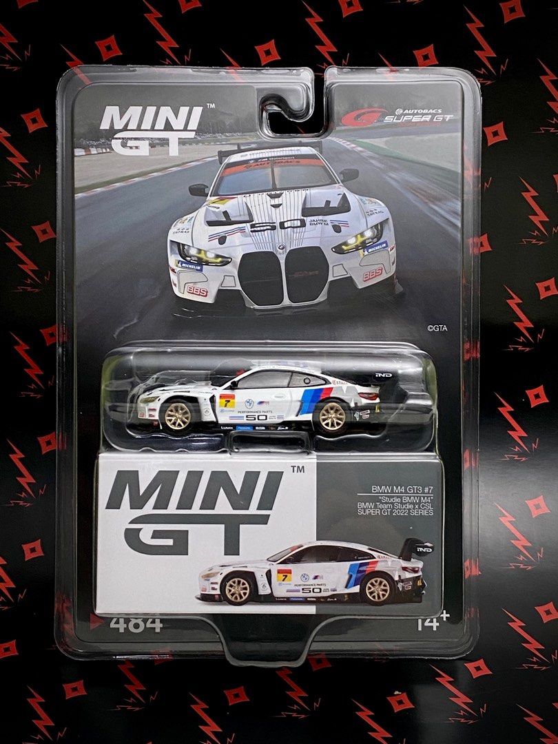 かすみ様限定MINI GT BMW M4 GT3 #7 Studie x CSL Mini GT Japan Exclusives 484 BMW M4 GT3 #7 BMW Team Studie x