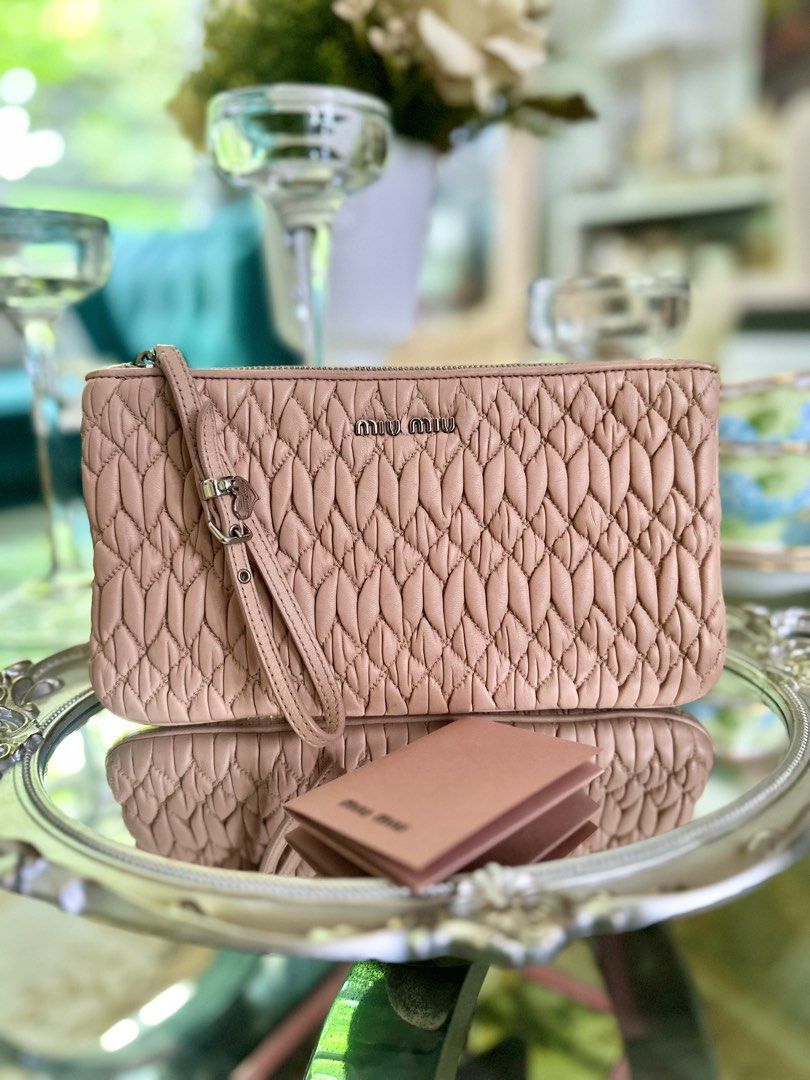 Miu Miu Wristlet Clutch Bag