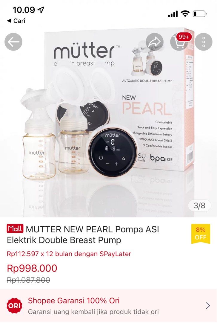 Pompa Asi Mutter New Pearl on Carousell