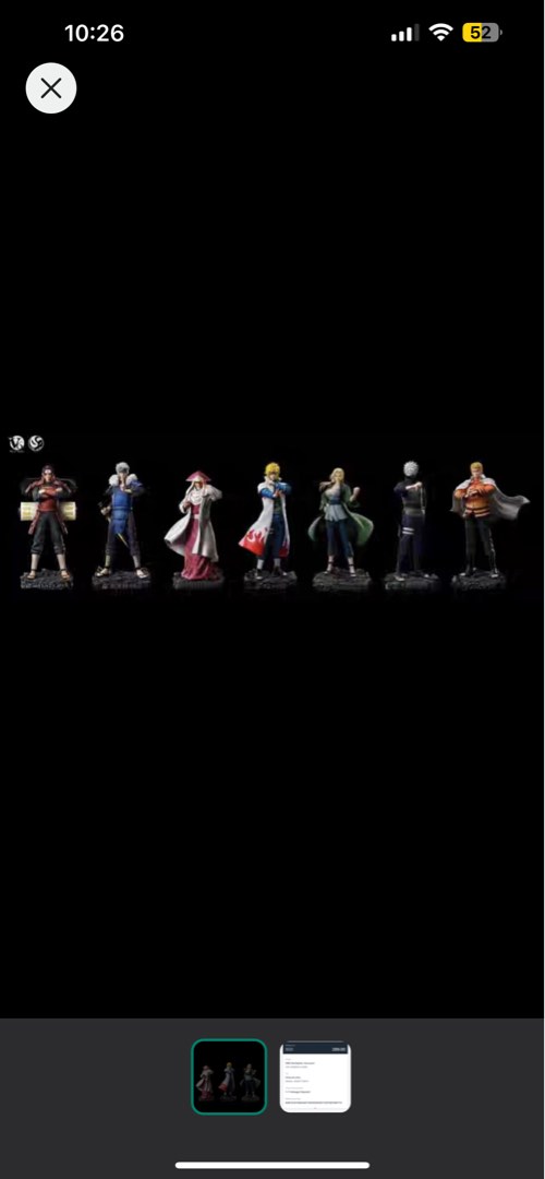 Naruto Hokage Statues Figure [PO], Hobbies & Toys, Toys & Games on