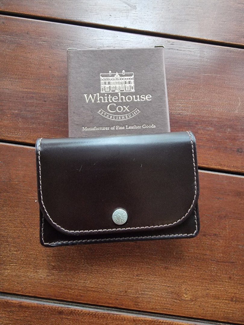 New & unused Whitehouse Cox bridle leather card case, Men's