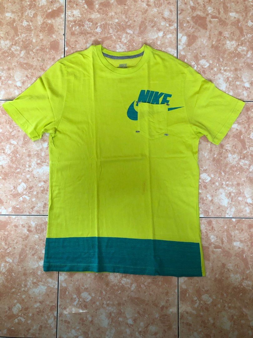 Lime green and red nike shirt discount