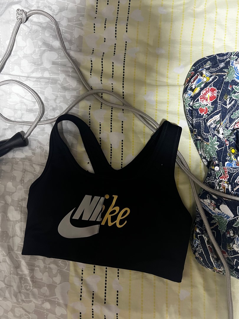 Gold nike hot sale sports bra