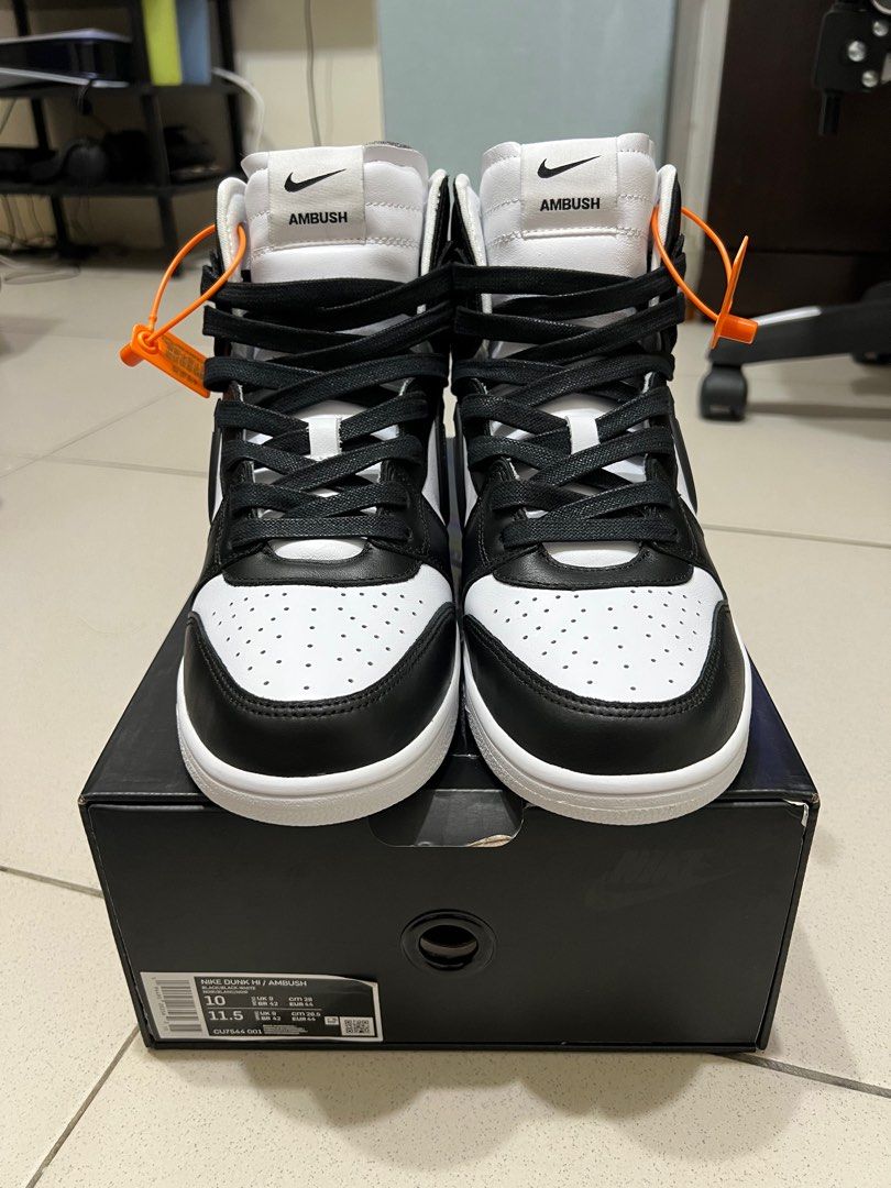 Nike x Ambush Dunk High black white 熊貓 US10 全新