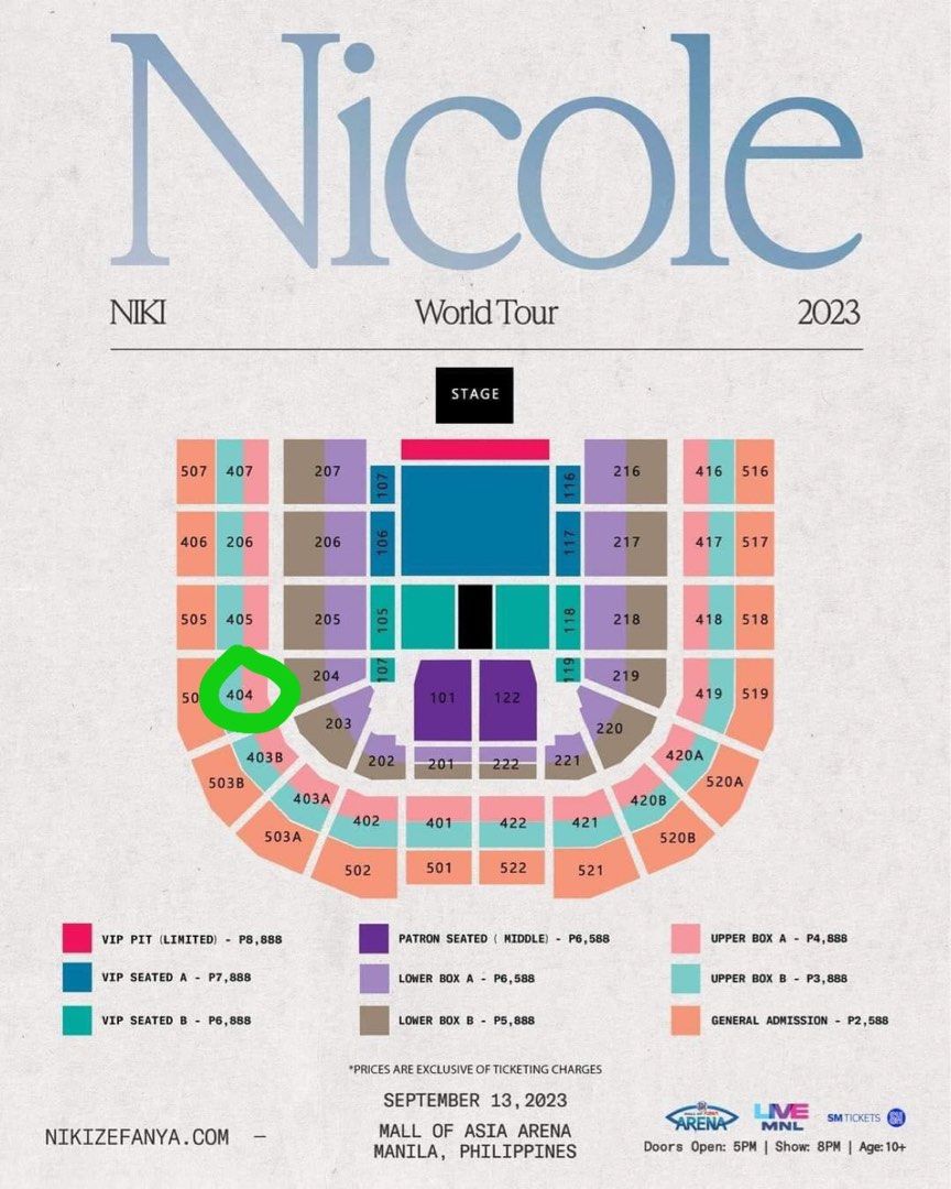 Niki Concert Ticket Manila, Tickets & Vouchers, Event Tickets on Carousell