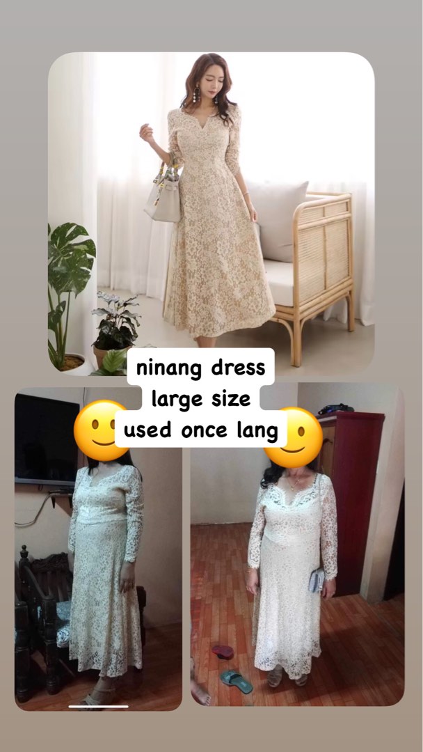 ninang gown or mother dress Women s Fashion Dresses Sets