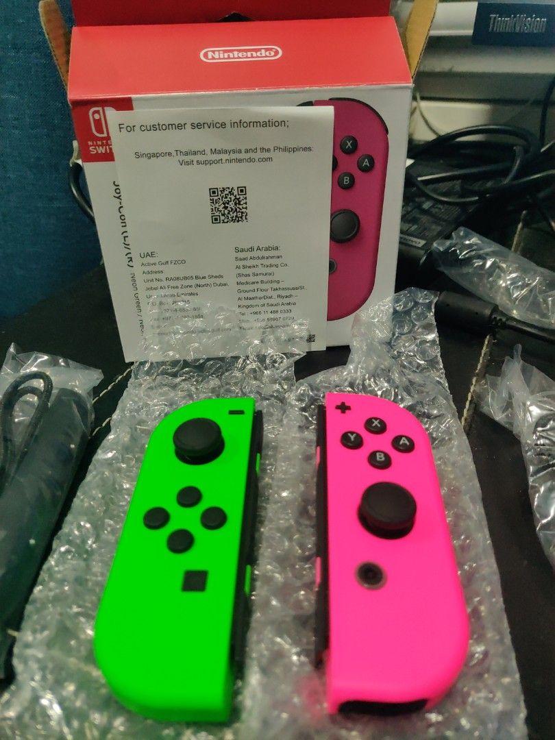 Green and sale pink joycons