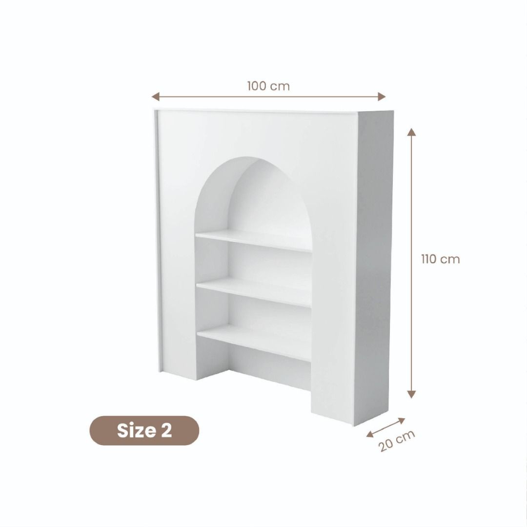 Nordic Arch Bookshelf, Furniture & Home Living, Furniture, Shelves ...