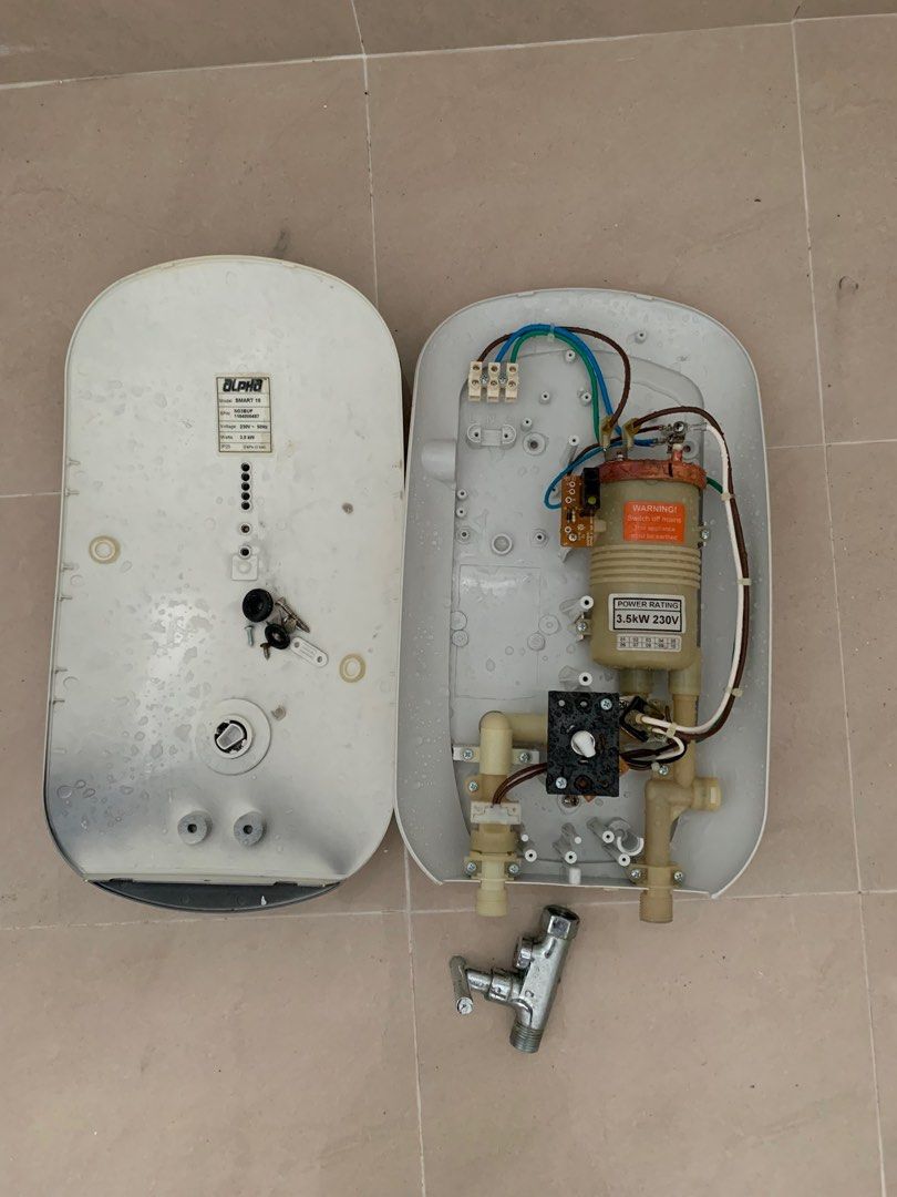 Not working Alpha instant water heater, TV u0026 Home Appliances, Water Heater  u0026 Instant Showers on Carousell