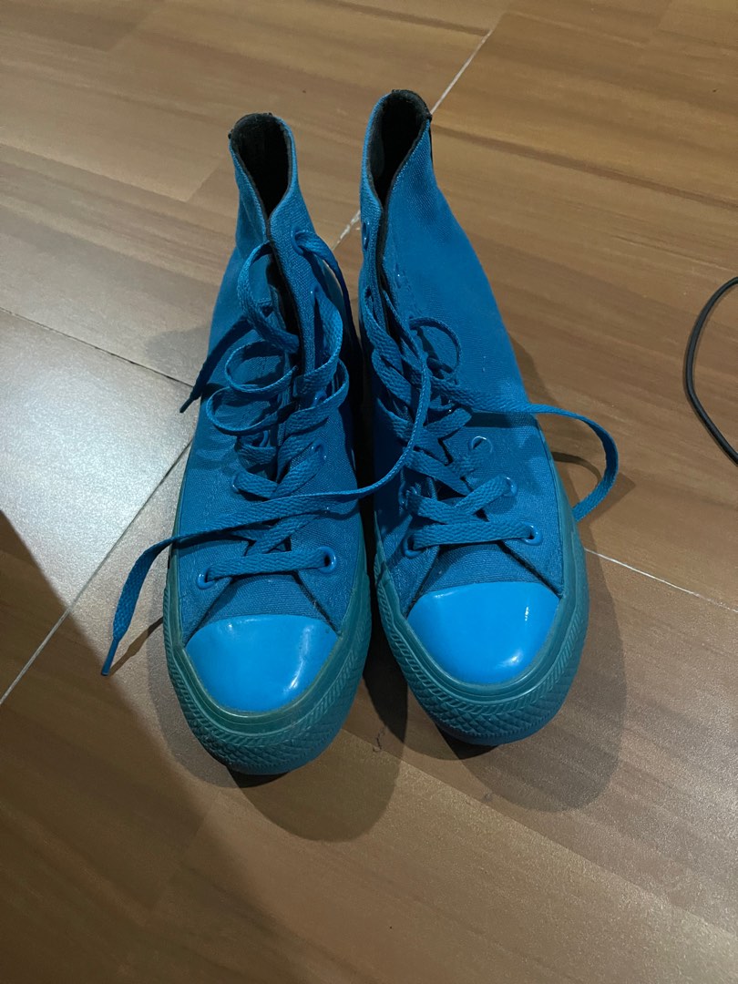O.P.I Blue Converse Men s Fashion Footwear Sneakers on Carousell