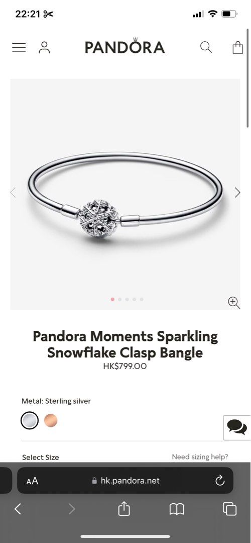 Buy PANDORA Pandora Snowflake Bracelet Set Online  ZALORA Malaysia