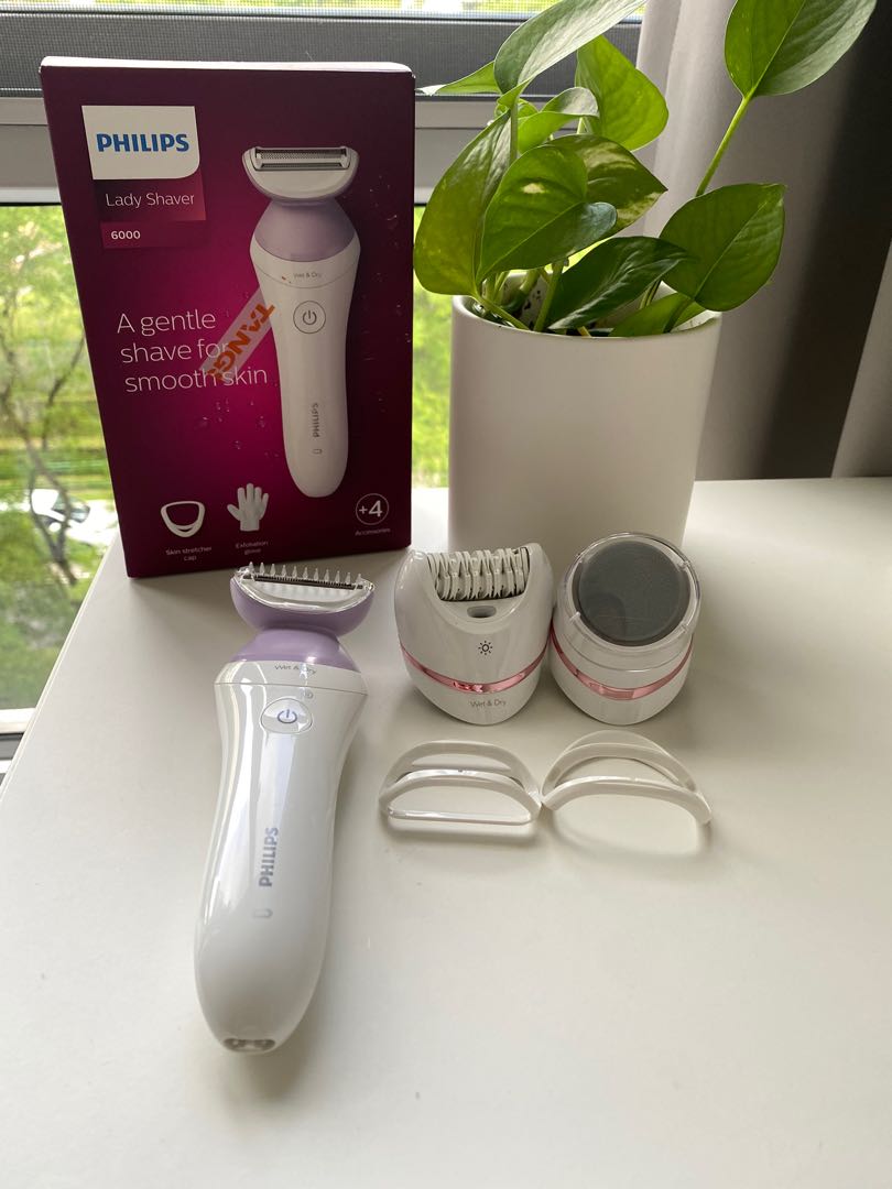 Philips Epilator set with shaver and pedicure foot file, Beauty & Personal Care, Bath & Body