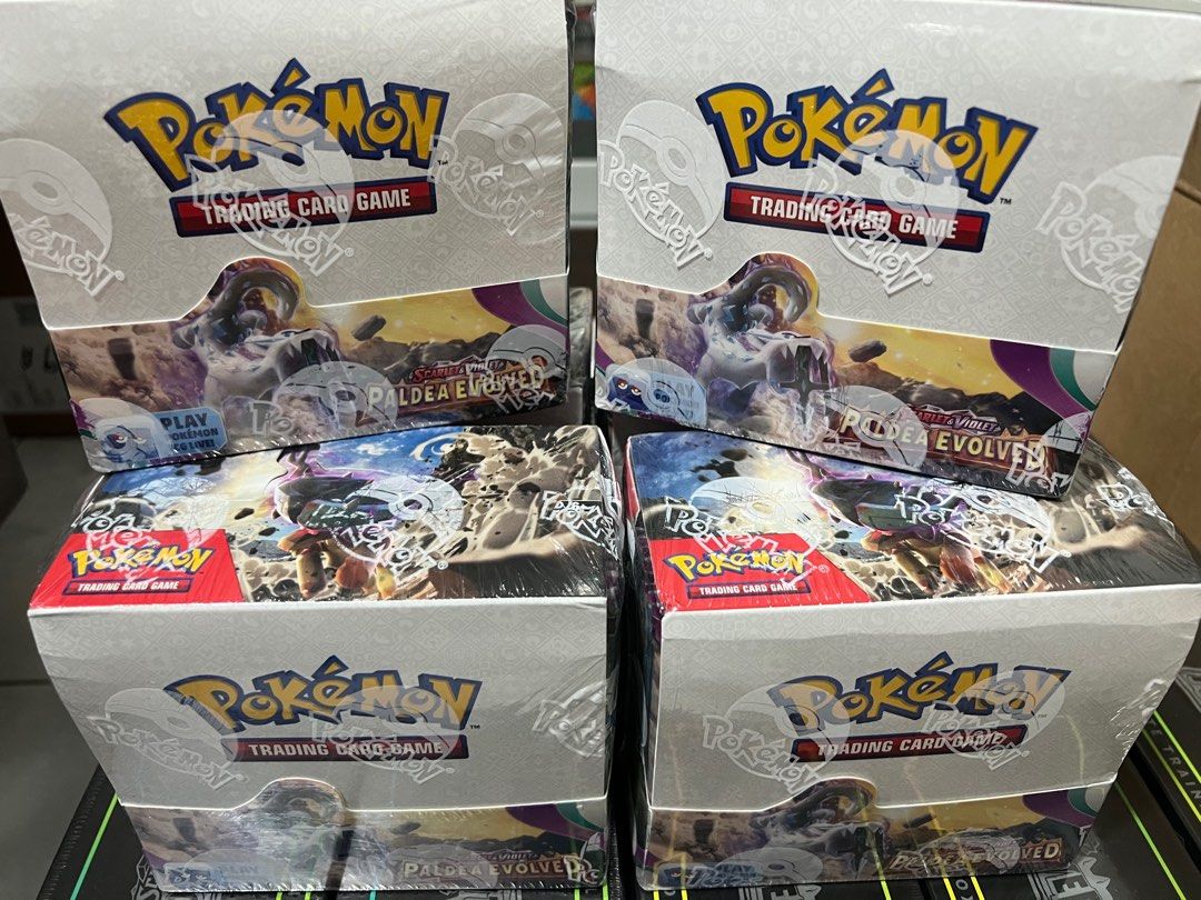 Pokemon Paldea evolved booster box [Cheapest in SG] , Hobbies & Toys, Toys  & Games on Carousell