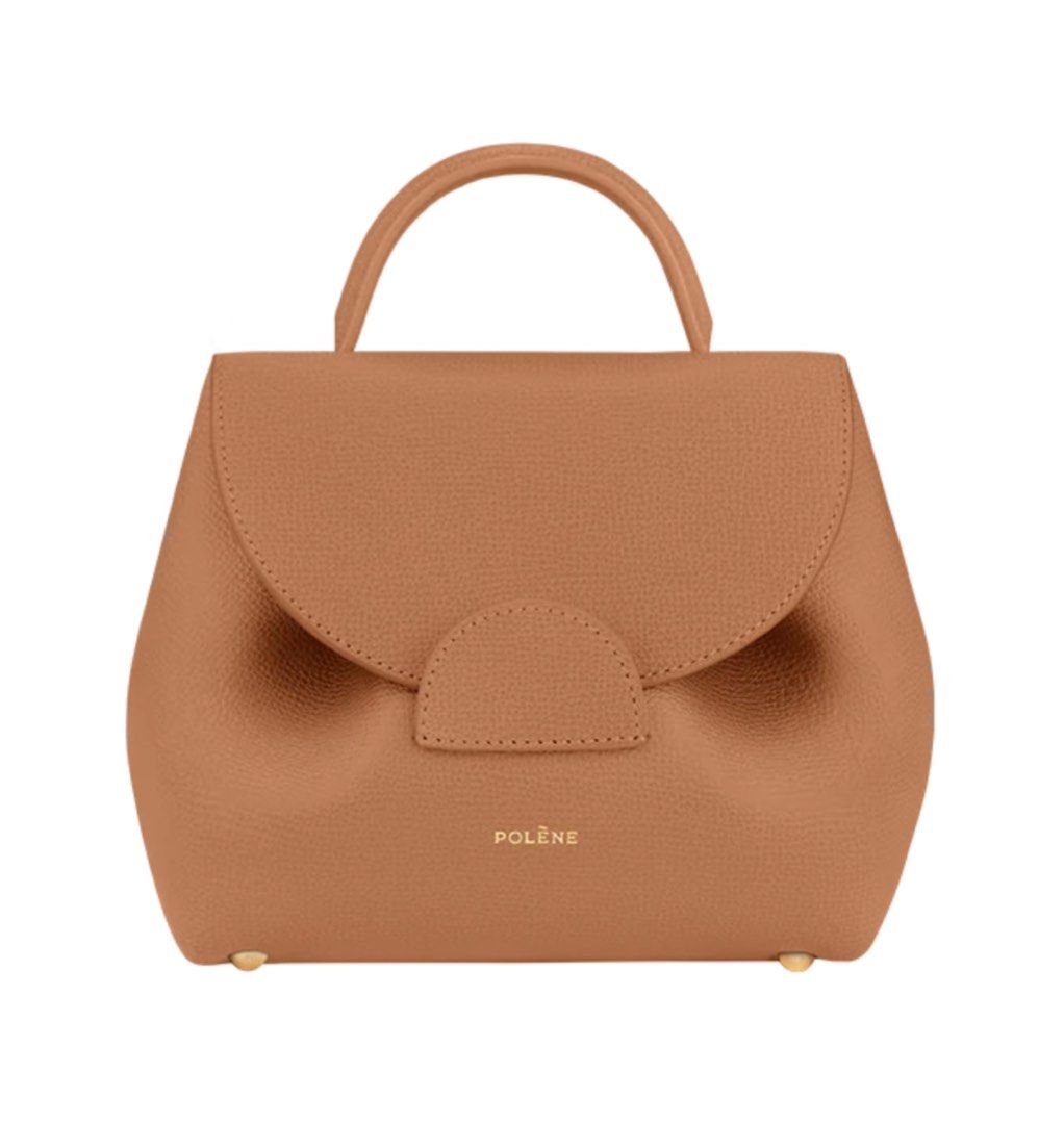 Polene Numero Un Nano Tan Textured Leather, Luxury, Bags & Wallets on  Carousell