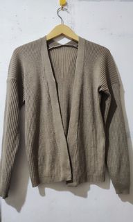 [Preloved_Nett] Brown Knit Cardigan/Cardigan Coklat Rajut