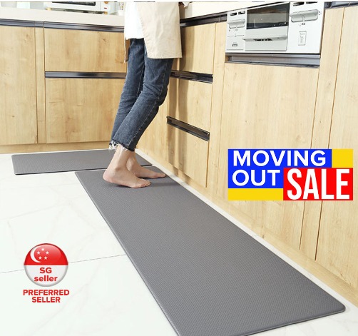 Thin Long Kitchen Mat Anti Slip Waterproof Oilproof Carpet