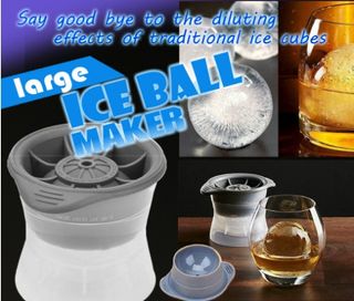 Viski Ice Ball Press Aluminum Ice Press for Whiskey Bourbon Scotch Old  Fashioned Cocktail & Rocks Beverage, Clear Ice Ball Maker Mold Size,  Barware Equipment & Gift Essentials, 55mm / 2.1, Silver