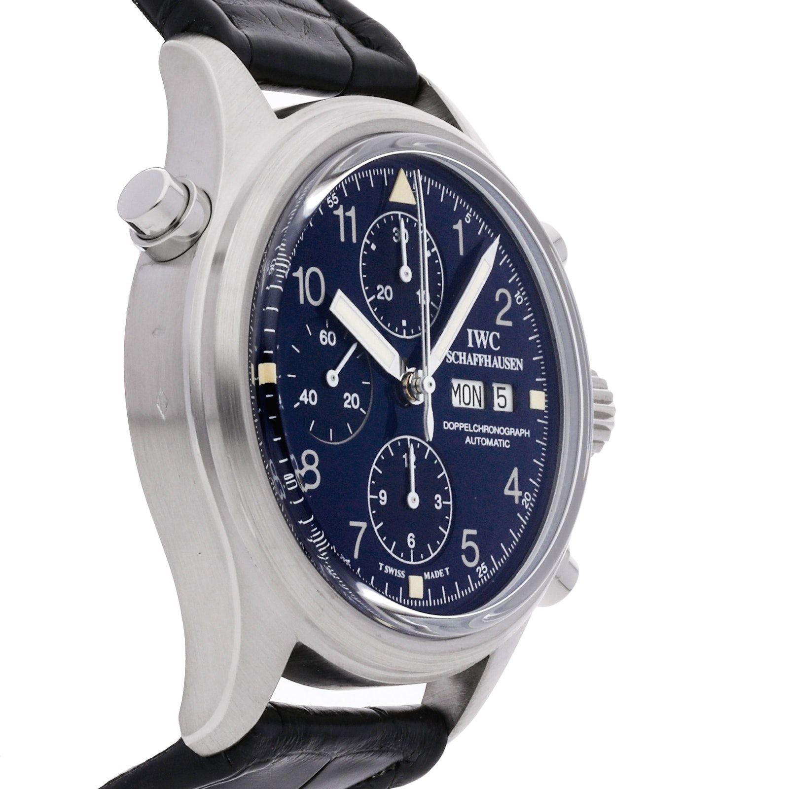Pre Owned IWC Pilots Doppelchronograph IW3711 27 Luxury Watches