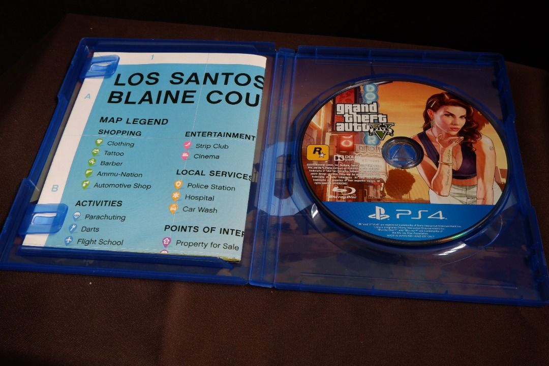 PS4 Grand Theft Auto V Premium Edition, Video Gaming, Video Games