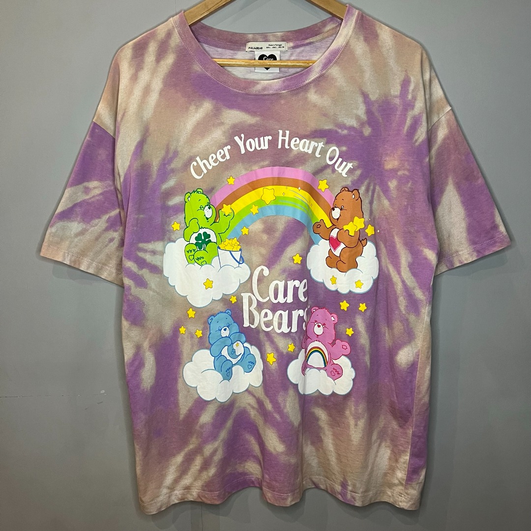 Pull&Bear x Care Bears Collab Tie-dye Oversized T-Shirt on Carousell