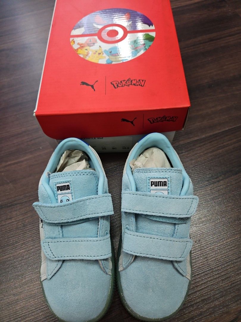 Puma pokemon squirtle shoe baby toddler kids uk8