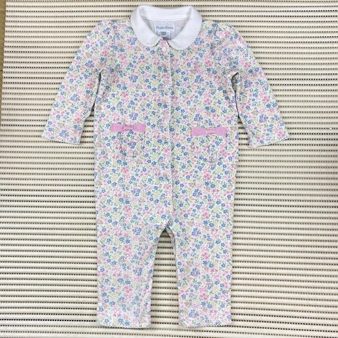 RALPH LAUREN BABY SLEEPSUIT FLOWER Babies Kids Babies Kids