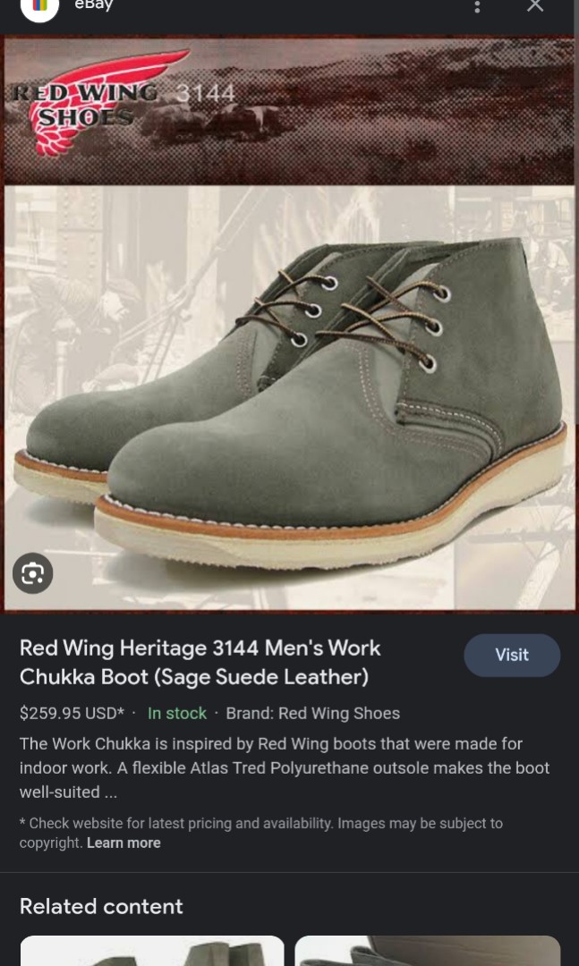 Red Wing 3144 on Carousell