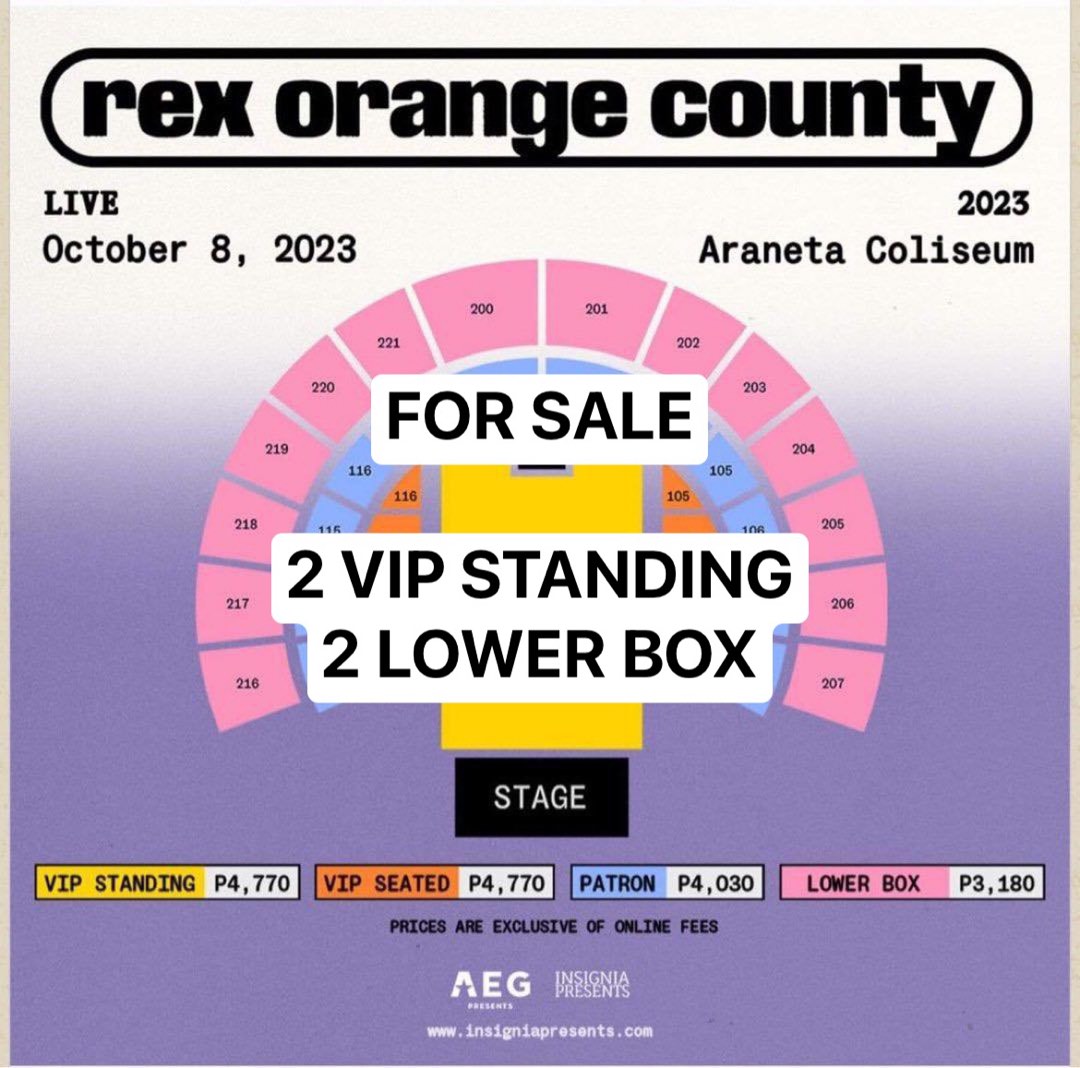 Rex Orange County Live in Asia Tour 2023 Manila, Tickets & Vouchers