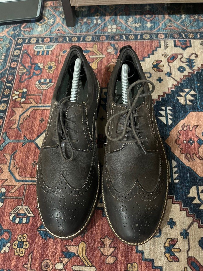 Rockport marshall top wingtip black