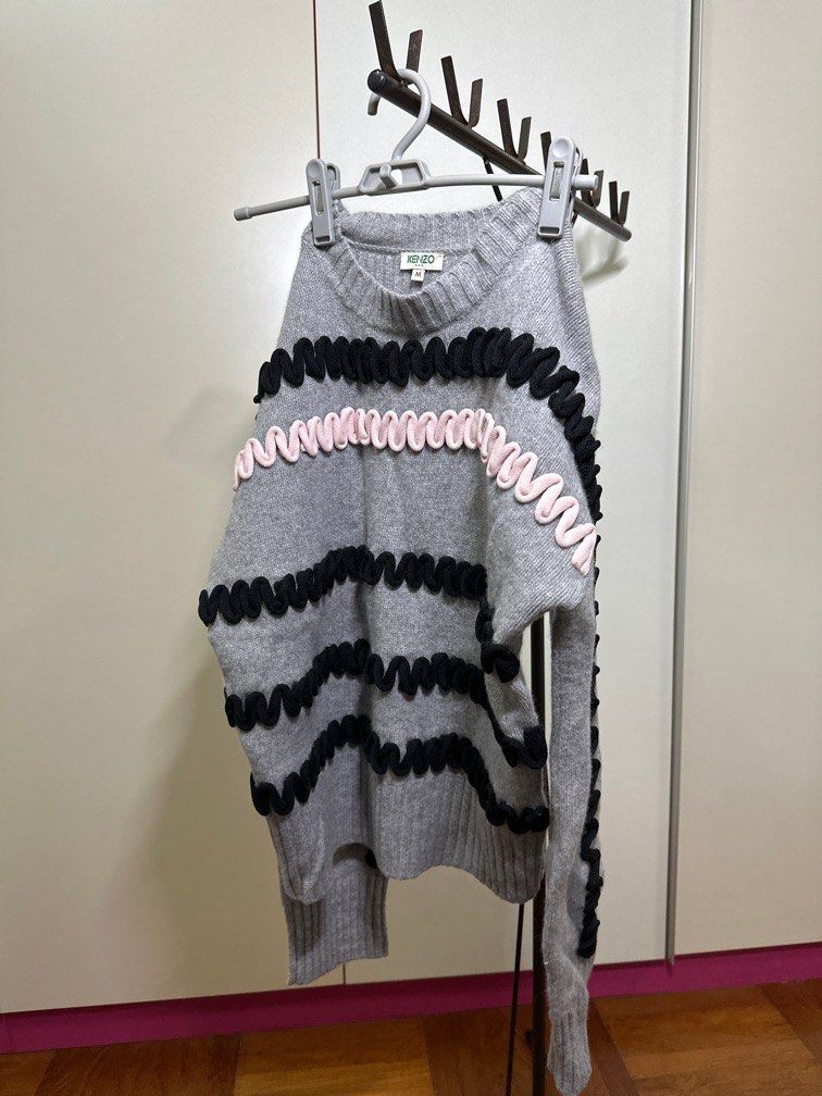 White and discount silver kenzo jumper