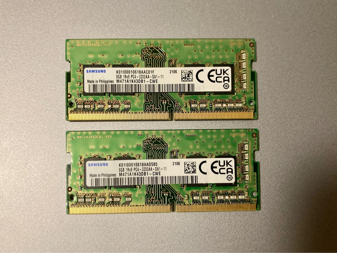 Samsung DDR4 3200 16GB (2x 8GB) Paired RAM Kit PC4-25600
