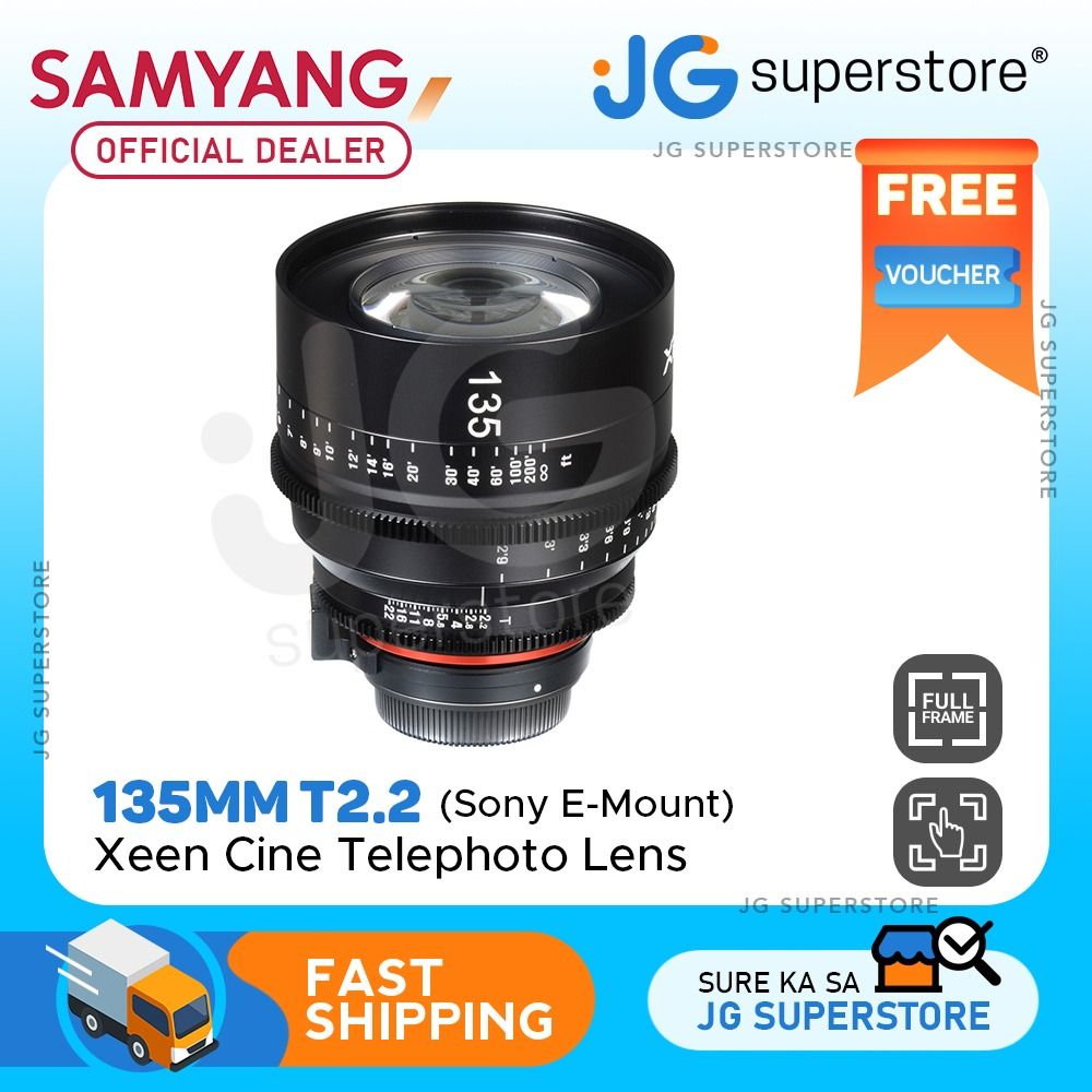 上品な Rokinon Xeen 135mm T2.2 プロフェッショナル シネレンズ Sony Eマウント用 FE