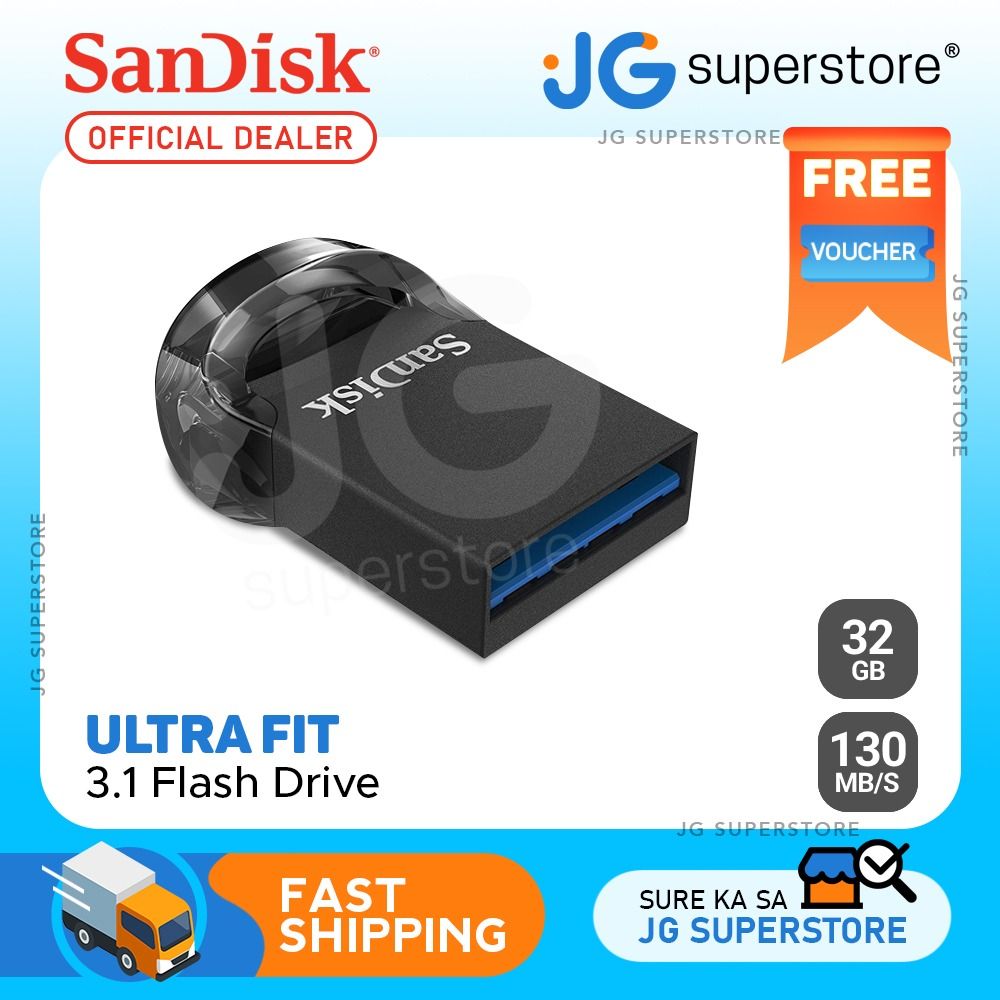 PENDRIVE 128GB SANDISK ULTRA FIT CZ430 USB3.1 - SDCZ430-128G-G46 
