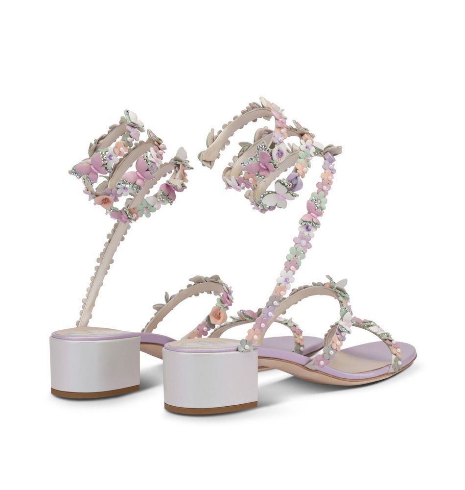 Purple best sale floral sandals