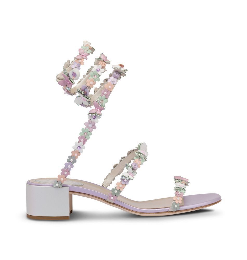 Purple best sale floral sandals