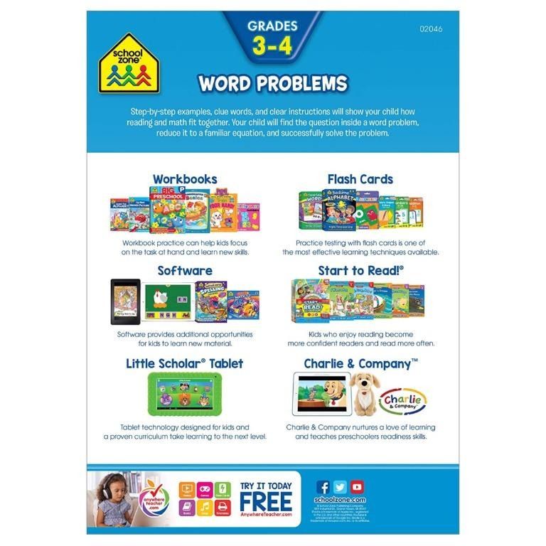 School Zone Word Problems, Hobbies & Toys, Books & Magazines ...