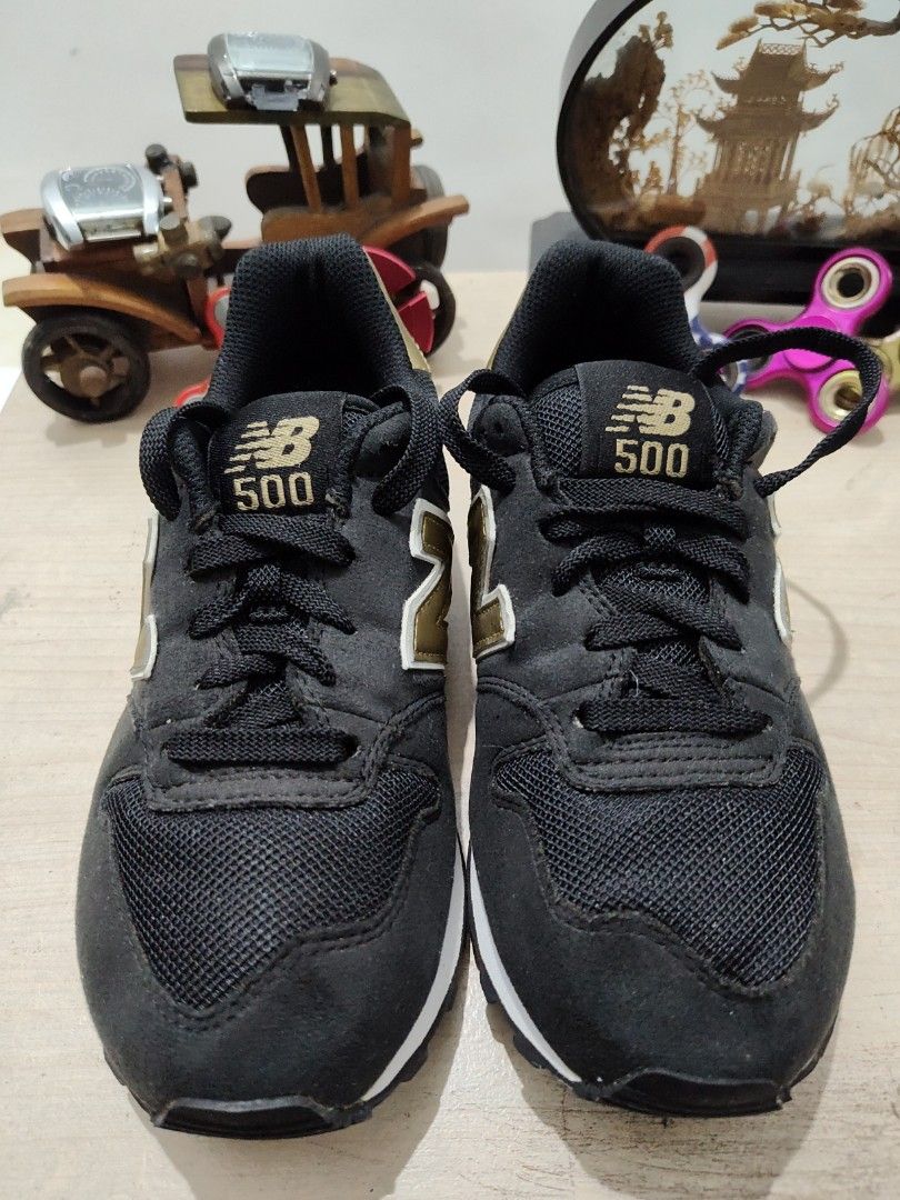 Sepatu New Balance 500 Black Gold Size 36