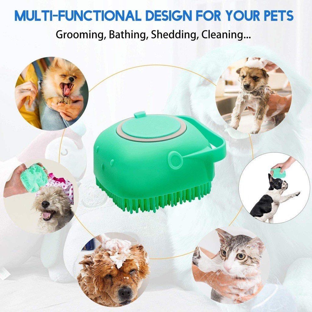 Bath and shop brush pet grooming