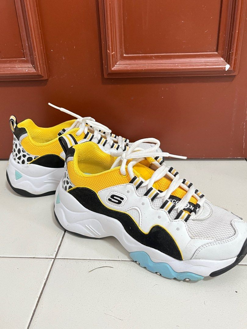 Skechers x one piece sale d'lites 3.0 yellow sneaker