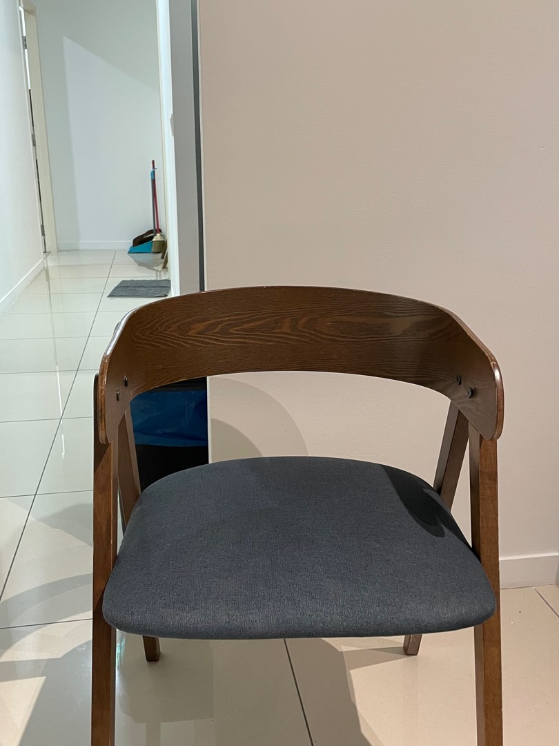 CAFE CLOSING SALE Solid Rubber Wood Chair, Furniture & Home Living