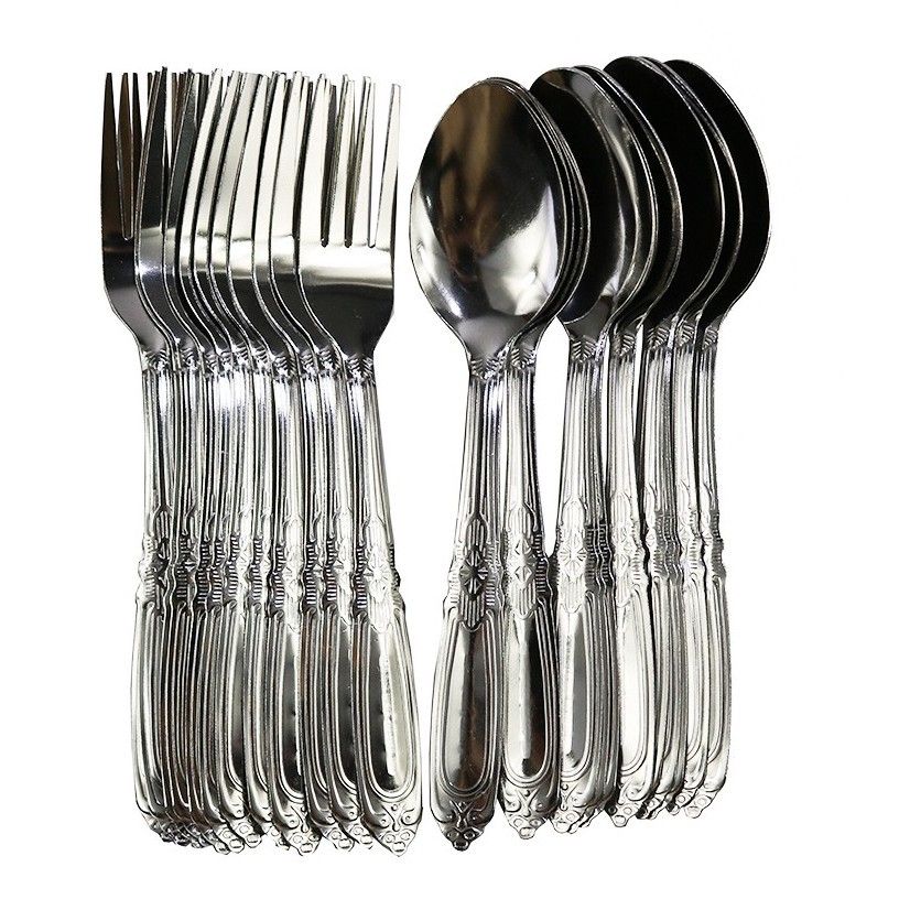 Stainless 1 dozen fork/spoon on Carousell