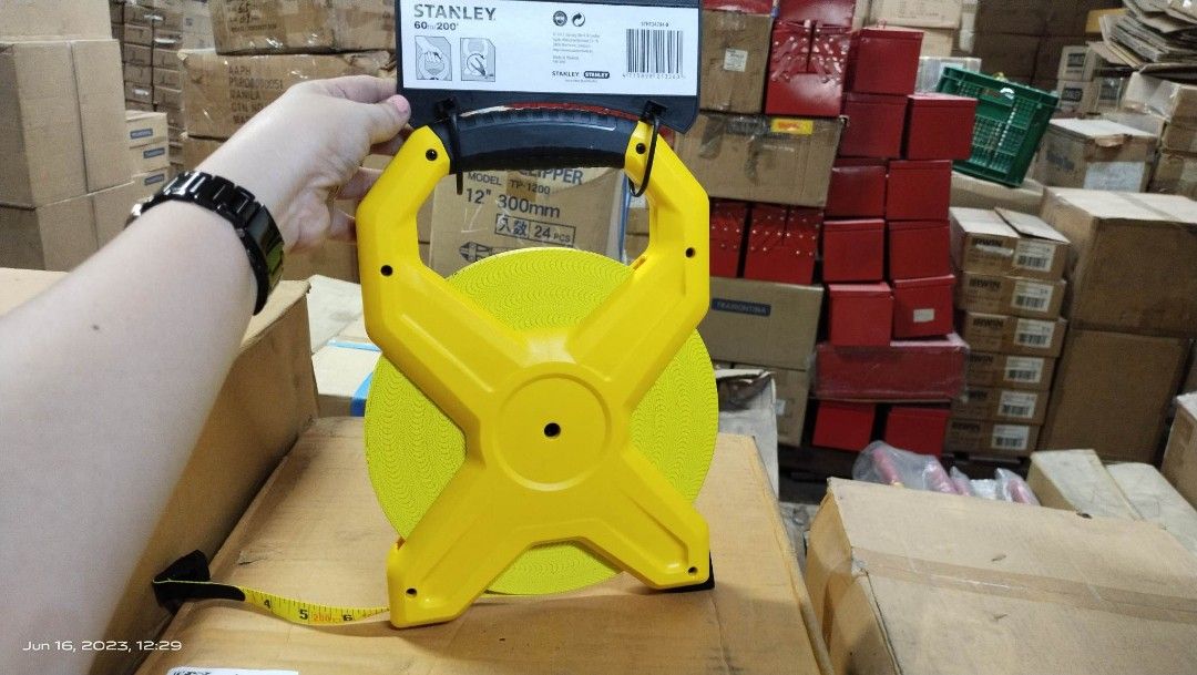 Starrett KTS538-100-N ABS Plastic Yellow And Red Case Open Reel