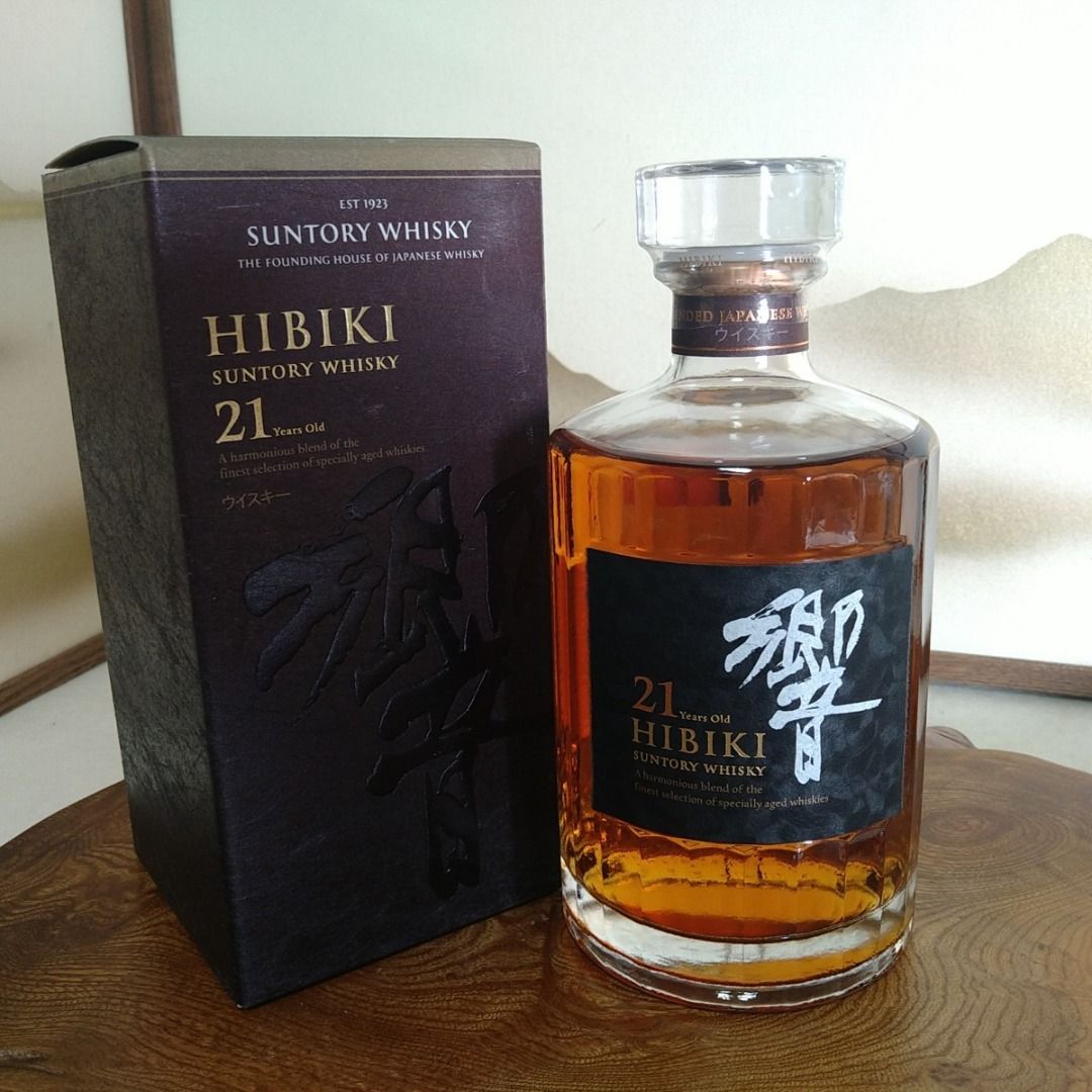 SUNTORY 響21年附盒威士忌三得利未開封, 嘢食& 嘢飲, 酒精飲料- Carousell