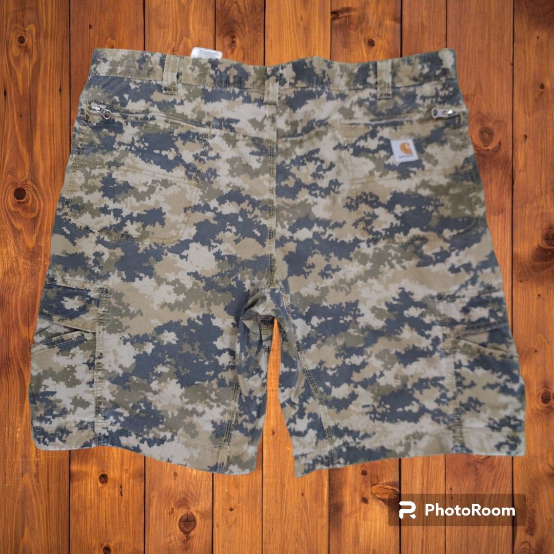 Sz 40 Carhartt Digital Camo Cargo Shorts Pants Men s Fashion