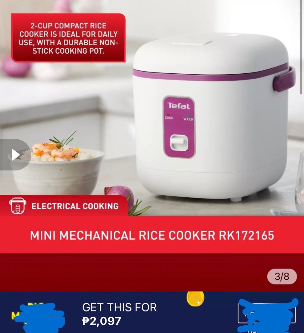 Tefal Rice cooker, TV & Home Appliances, Kitchen Appliances, Cookers on