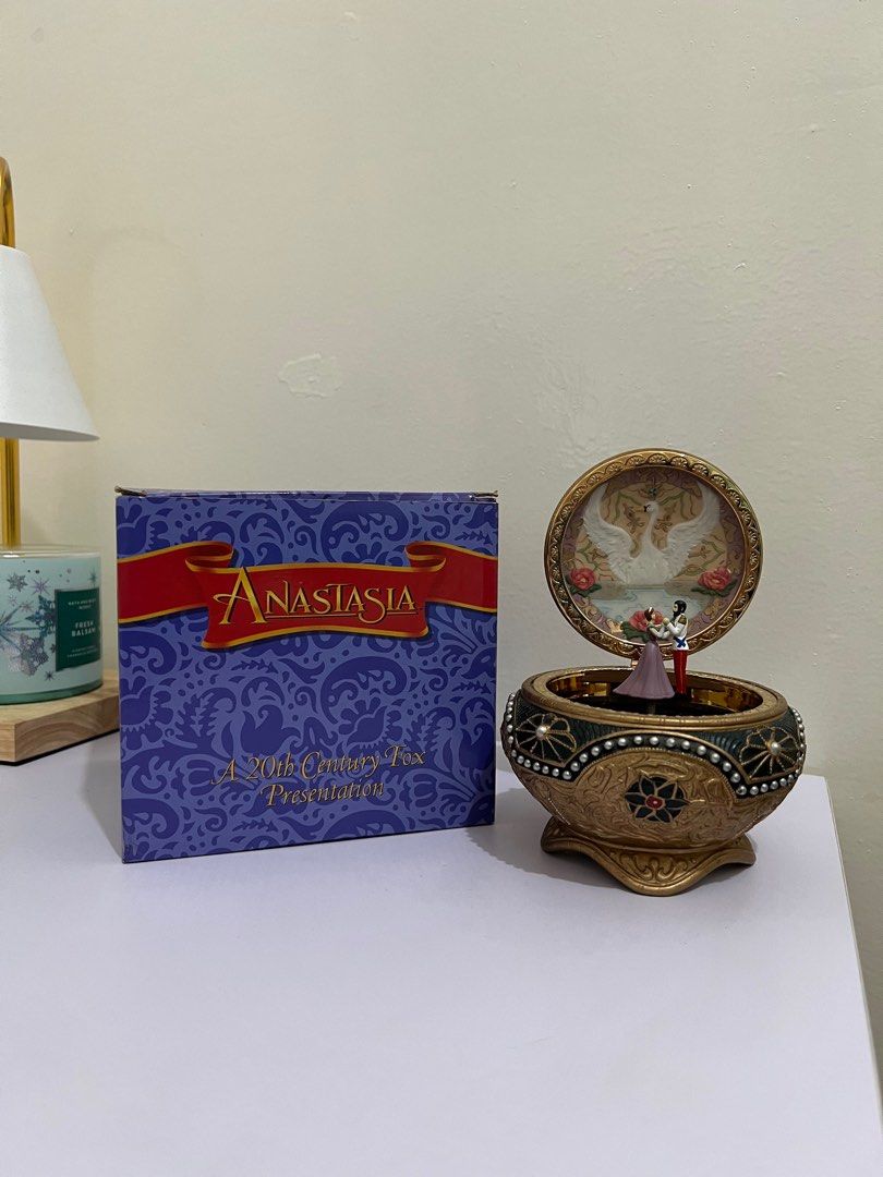 The San Francisco Music Box Company Anastasia - Alexandra & Nicholas Hinged  Trinket Box (Music Box)