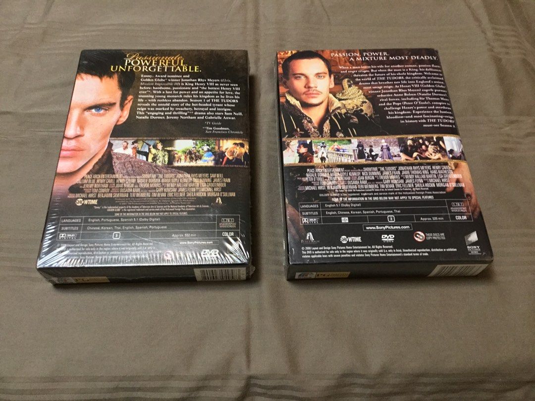 The Tudors Complete TV Series DVDs (Category: CDs & DVDs) located in Mandaluyong City. Submitted by trs99 (Listing ID 1240004412, Image 3). Description: The Tudors Complete TV Series DVDs Seasons 1 / 2 / 3 / 4 Bundle Seasons 1 and 2 sealed new Season 3 unsealed new Personal collection, unused and discs in pristine new condition. Region 3. Season 4 unsealed Preowned. Discs in pristine new condition. Region 2. For pickup from Mandaluyong location v