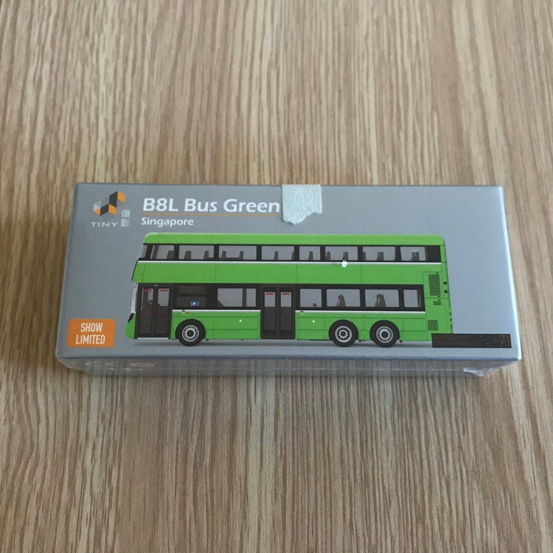 TINY 展會限定- B8L Bus Green (新加坡路線71), 興趣及遊戲, 玩具