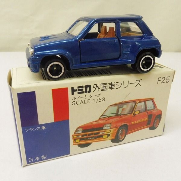Tomica Foreign Car Series Blue Box F25 Renault 5 Turbo 小田急特注, Special  Colour Deep Blue, Made in Japan
